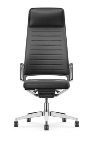 Chaise de bureau haut de gamme VINTAGEis5 32V2 par Interstuhl avec dossier haut et têtière intégrée disponible chez D-Style Interior