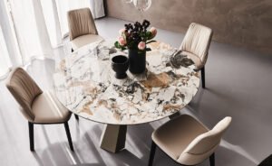 ELIOT Keramik Round – Table ronde en céramique Cattelan Italia