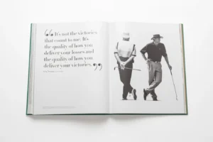 Livre design haut de gamme Golf: The Impossible Collection par Assouline, édition Ultimate sous écrin blanc brillant, disponible chez D-Style Interior.