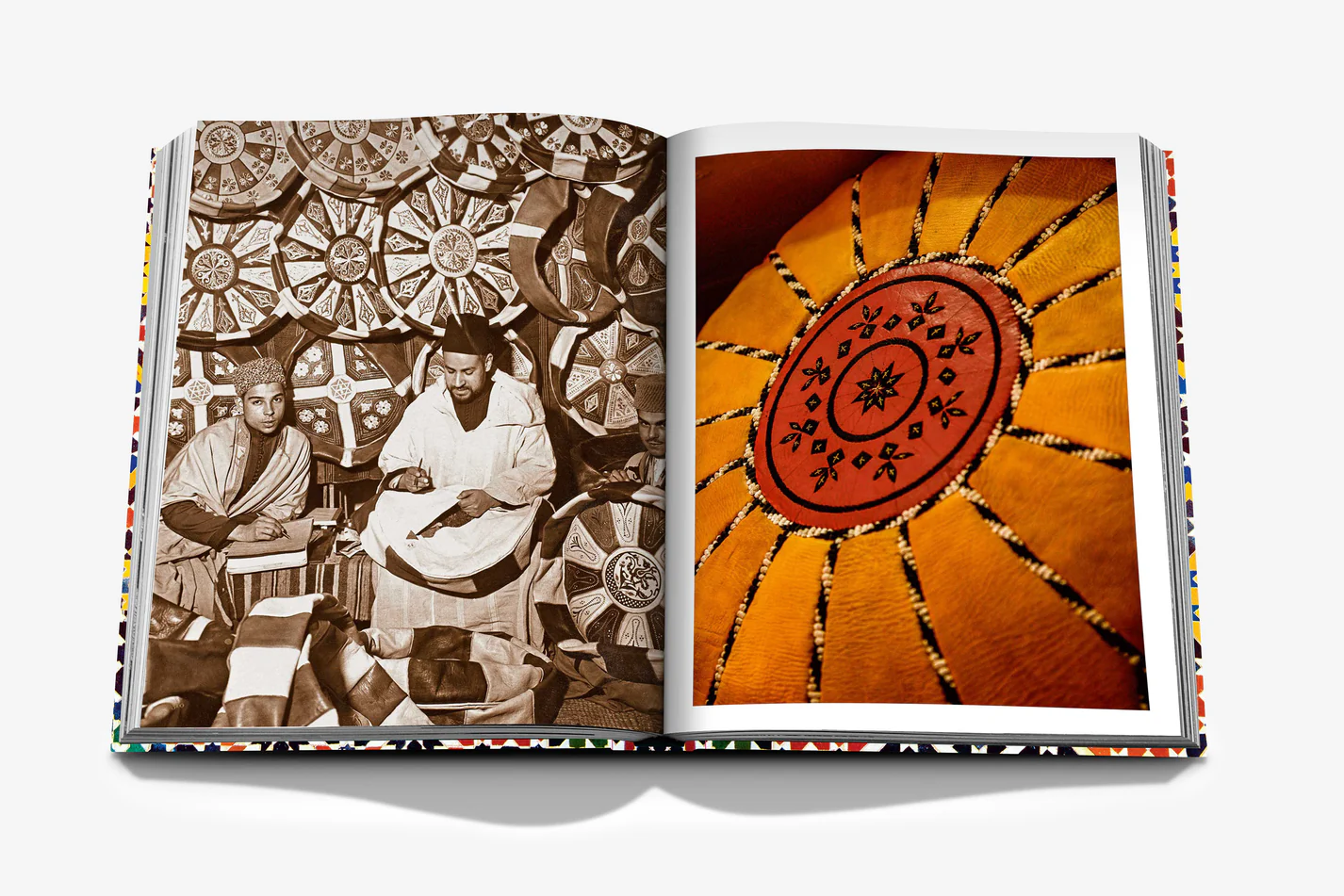 Livre design haut de gamme Moroccan Decorative Arts par Assouline, édition Legends sous étui lin, disponible chez D-Style Interior.