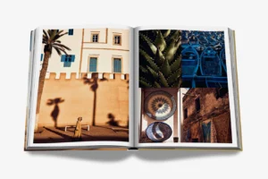 Livre « Morocco, Kingdom of Light » par Assouline : voyage photographique au Maroc. Édition française en couverture soie, livre design haut de gamme chez D-Style Interior.