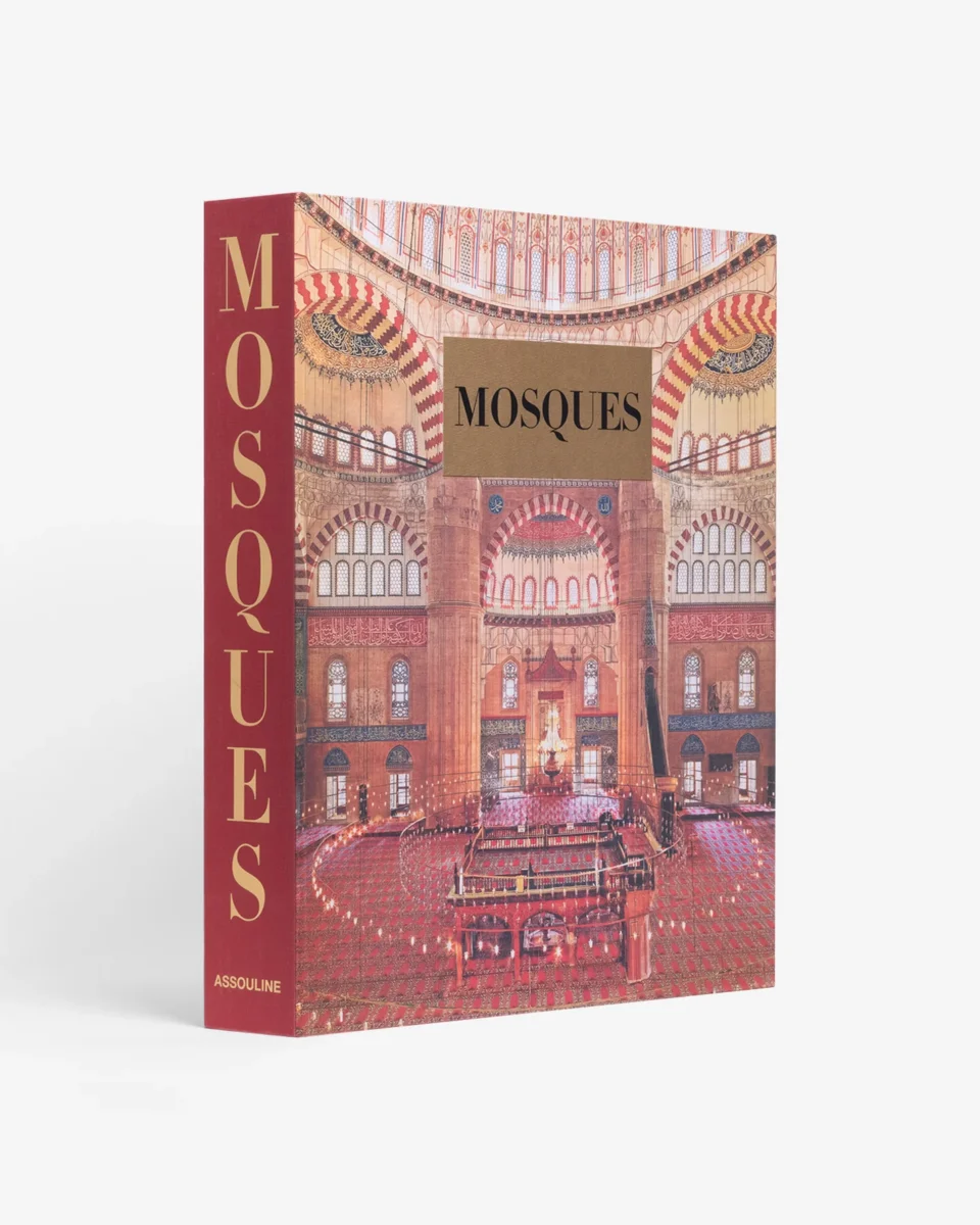Livre design haut de gamme Mosques: The 100 Most Iconic Islamic Houses Of Worship Assouline, édition Ultimate Collection, disponible chez D-Style Interior.