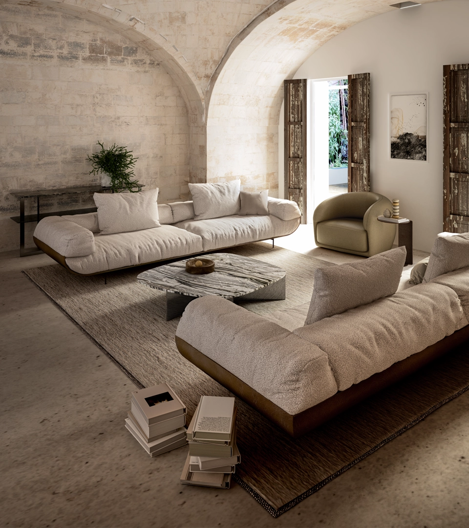 Rumors – Table basse en marbre design Arketipo par Mauro Lipparini