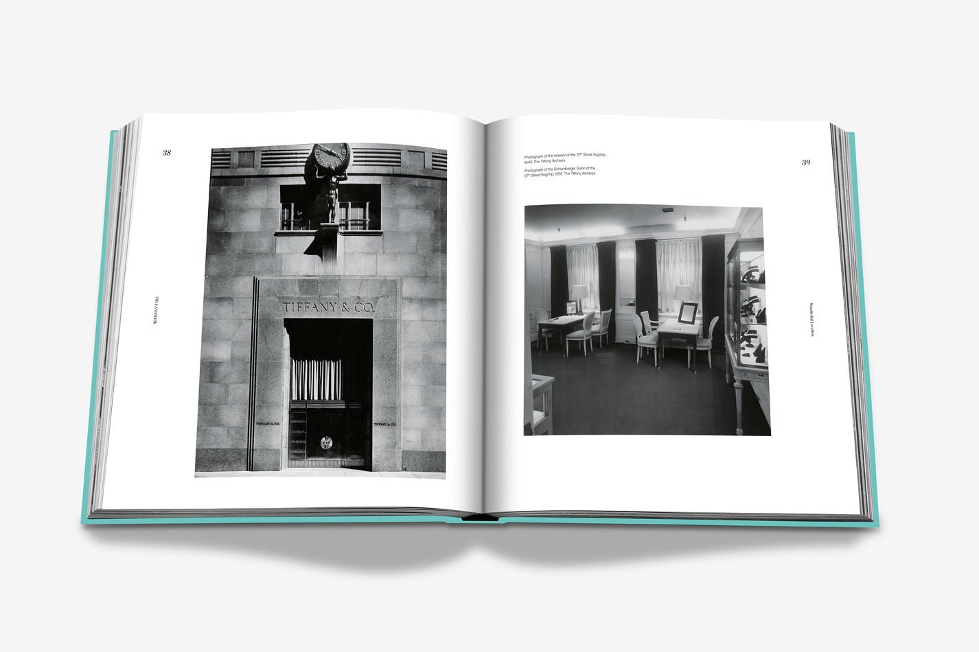 Livre design haut de gamme Tiffany & Co: Landmark par Assouline, édition soie sous étui lin, disponible chez D-Style Interior.