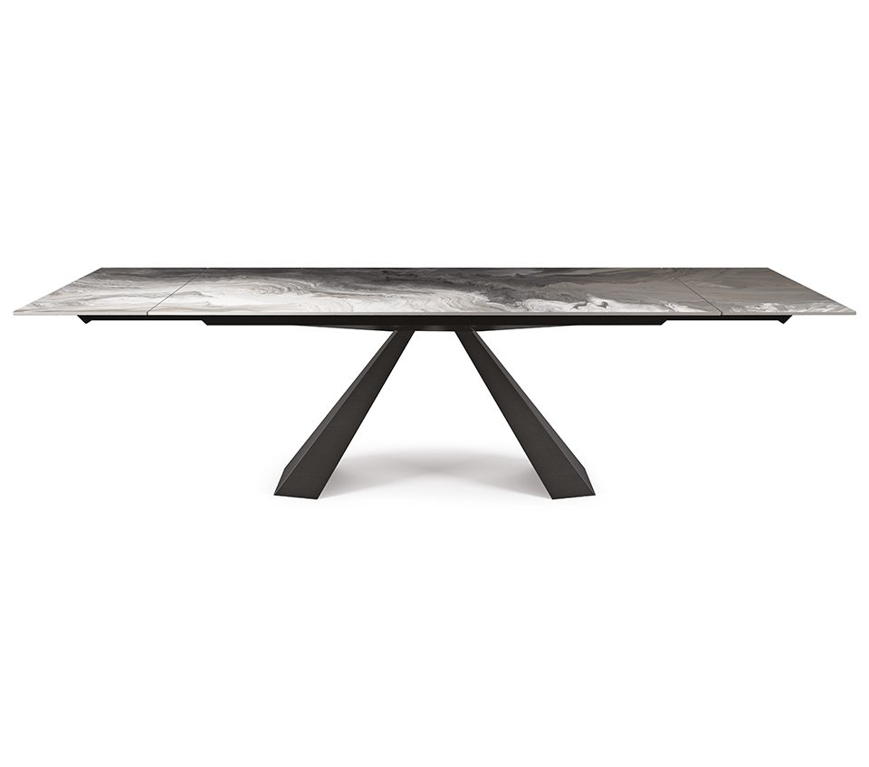 ELIOT Crystalart Drive – Table extensible en verre décoratif | Cattelan Italia