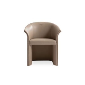 Canterbury | Fauteuil design haut de gamme Bentley Home en cuir ou tissu, silhouette enveloppante et logo brodé, disponible chez D-Style Interior