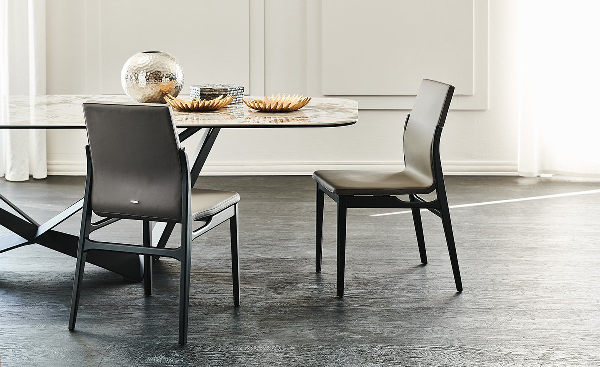 Ginevra Chaise design de Cattelan Italia, alliant élégance naturelle, confort et savoir-faire italien. Disponible chez D-Style Interior.