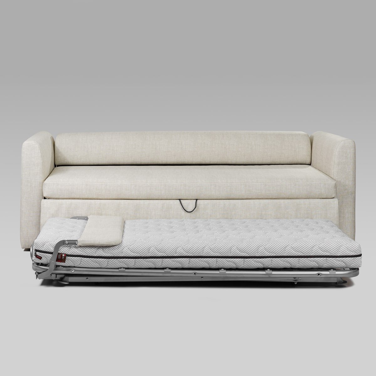 Canapé lit design haut de gamme Guest par Colunex, système de relèvement automatique, disponible chez D-Style Interior.