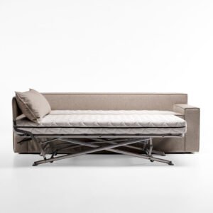 Canapé lit design haut de gamme Plateau par Colunex, dimensions généreuses et système automatique, disponible chez D-Style Interior.