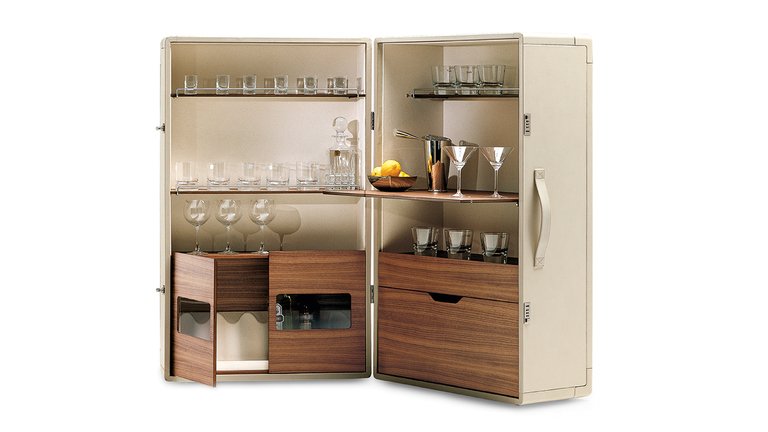 Meuble bar design haut de gamme Isidoro – Poltrona Frau