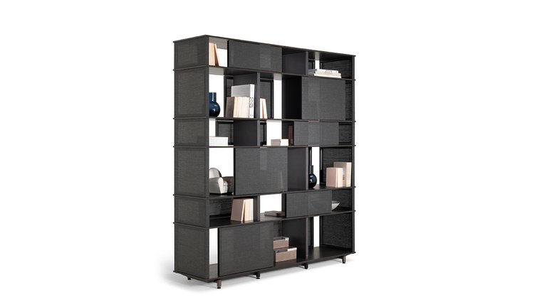 Bibliothèque design haut de gamme Lloyd Tex – Poltrona Frau