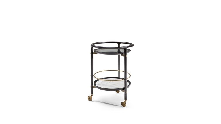 Bibliothèque design haut de gamme DUO Trolley – Poltrona Frau