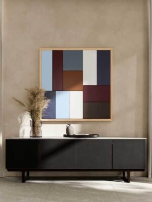 Buffet design haut de gamme Fidelio Cabinet bas par Poltrona Frau, structure frêne avec intérieur érable et plateau marbre, disponible chez D-Style Interior