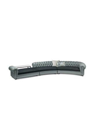 Canapé design haut de gamme Chester Line par Poltrona Frau, système modulaire avec structure hêtre massif et capitonnage main, disponible chez D-Style Interior