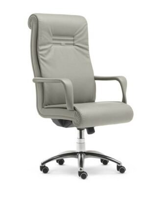 Forum Fauteuil de bureau Poltrona Frau en cuir ivoire - Collection sièges professionnels design