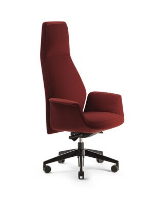 Downtown | Chaise de bureau par Poltrona Frau, design haut de gamme par Jean-Marie Massaud, revêtement cuir Pelle Frau®. Disponible chez D-Style Interior.