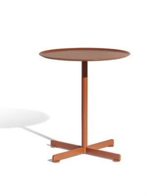 Bob Outdoor Table basse design haut de gamme Poltrona Frau, acier inoxydable laqué, élégante et résistante, disponible chez D-Style Interior.