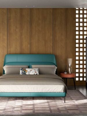 Fiorile | Table basse design haut de gamme Poltrona Frau avec tiroirs, base frêne moka ou wengé, plateau cuir Pelle Frau® ou bois marqueté, formes modulables, disponible chez D-Style Interior