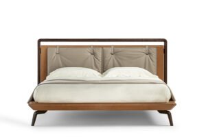 Volare Due Lit design haut de gamme par Poltrona Frau en cuir Pelle Frau® et bois massif, design italien, disponible chez D-Style Interior