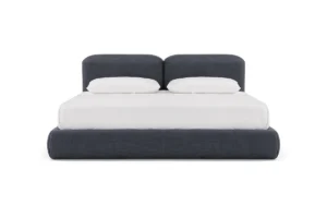 Le lit Lapis Linear d’Amura Lab allie géométrie raffinée, confort mémoire de forme et élégance intemporelle. Disponible chez D-Style Interior.