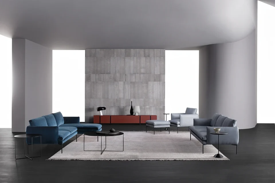 Meuble TV Sistema Parere par Amura Lab – une création modulable et élégante qui allie design italien, fonctionnalité et raffinement artisanal. Disponible chez D-Style Interior.