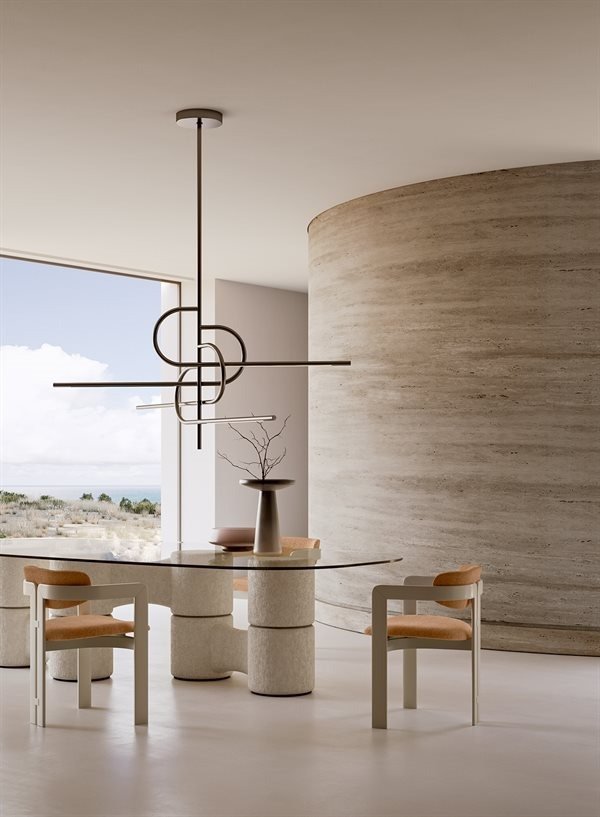 Molecola Gallotti&Radice table de salle à manger design D-Style Interior