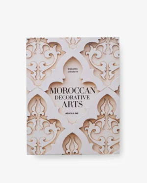 Livre design haut de gamme Moroccan Decorative Arts par Assouline, édition française sous étui lin, disponible chez D-Style Interior.