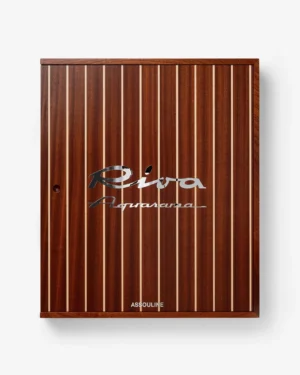 Livre design haut de gamme Riva Aquarama Special Edition par Assouline, édition bois verni sous écrin, disponible chez D-Style Interior.