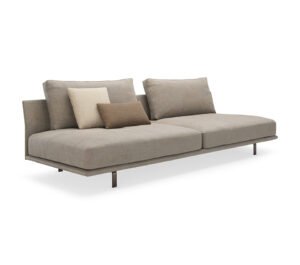HAYDEN Canapé sans accoudoirs au design minimaliste avec assise flottante et dossiers hauts, Disponible chez D-Style Interior.