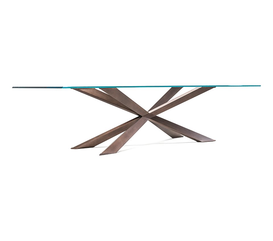 Spyder – table en verre design haut de gamme – Cattelan Italia