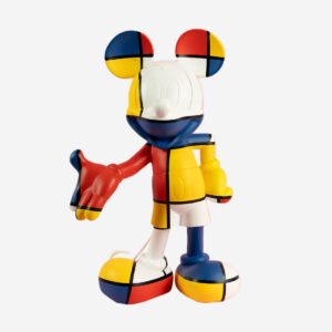 Mickey Welcome Art Collection Large, sculpture design haut de gamme Leblon Delienne, création contemporaine inspirée de Piet Mondrian. Disponible chez D-Style Interior.