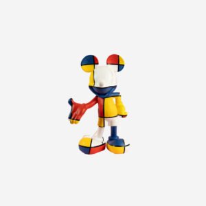 Mickey Welcome Art Collection Small, sculpture design haut de gamme Leblon Delienne, création contemporaine inspirée de Piet Mondrian. Disponible chez D-Style Interior.