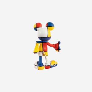 Mickey Welcome Art Collection Small, sculpture design haut de gamme Leblon Delienne, création contemporaine inspirée de Piet Mondrian. Disponible chez D-Style Interior.
