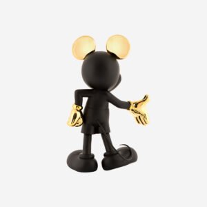 Mickey Welcome Bicolore – Medium, Sculpture design haut de gamme Leblon Delienne, finition bicolore, résine peinte à la main, disponible chez D-Style Interior