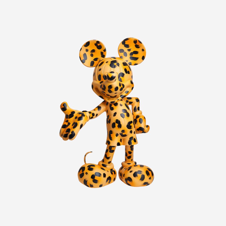 Mickey Welcome Léopard Medium Sculpture design – Leblon Delienne