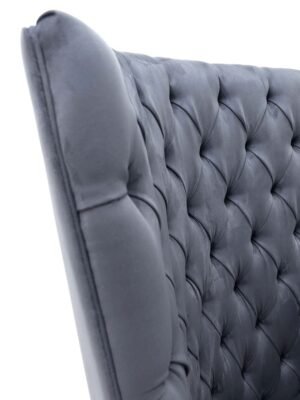 Medici grand lit design haut de gamme avec grand tête de lit capitonnée, coussins lombaires intégrés et structure épurée. Disponible chez D-Style Interior.