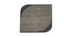 Cusani tapis de Vittoria Frigerio associe lignes précises et courbes élégantes dans un tapis haut de gamme en Tencel. Disponible chez D-Style Interior.