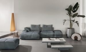 Puzzle canapé design haut de gamme par Gamma Arredamenti, alliant confort, élégance et modularité. Disponible chez D-Style Interior.