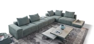 Puzzle canapé design haut de gamme par Gamma Arredamenti, alliant confort, élégance et modularité. Disponible chez D-Style Interior.