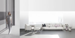 Philly fauteuil design haut de gamme de Gamma Arredamenti, alliance d’élégance et de confort, issu de la collection capsule GMM. Disponible chez D-Style Interior.