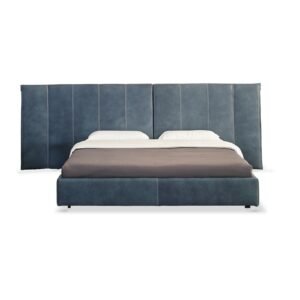 New York Night lit de Gamma Arredamenti combine design urbain, finitions couture et confort haut de gamme. Disponible chez D-Style Interior.