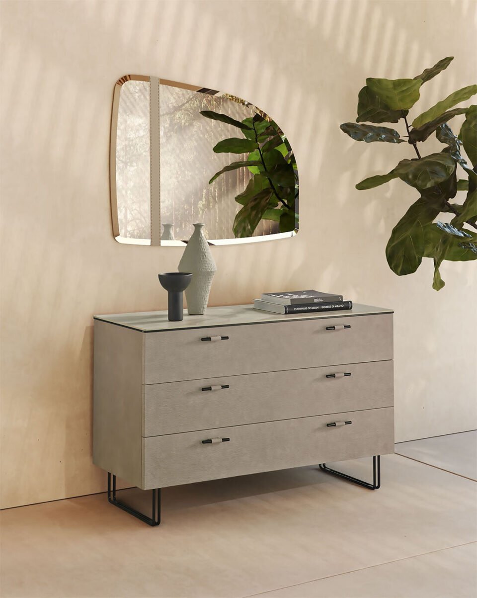 Oliver buffet de Gamma Arredamenti, meuble design haut de gamme alliant esthétique, fonctionnalité et artisanat italien. Disponible chez D-Style Interior.