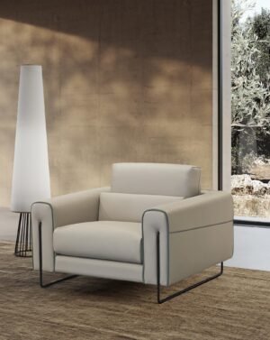 Newport canapé design haut de gamme par Gamma Arredamenti, au confort réglable avec dossier à double piston hydraulique et finitions raffinées. Disponible chez D-Style Interior.