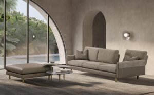 Planets table basse de Gamma Arredamenti, avec ses trois plateaux ronds en marbre, verre miroir céramique allie design italien. Disponible chez D-Style Interior.